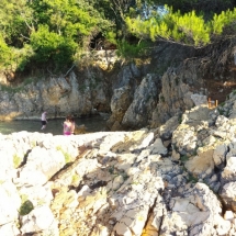 Panorama d'une crique en Croatie
