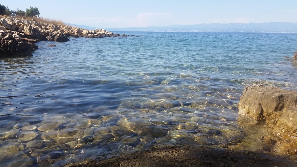 Mer claire de Croatie