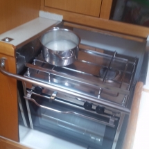 Cuisinière sur voilier