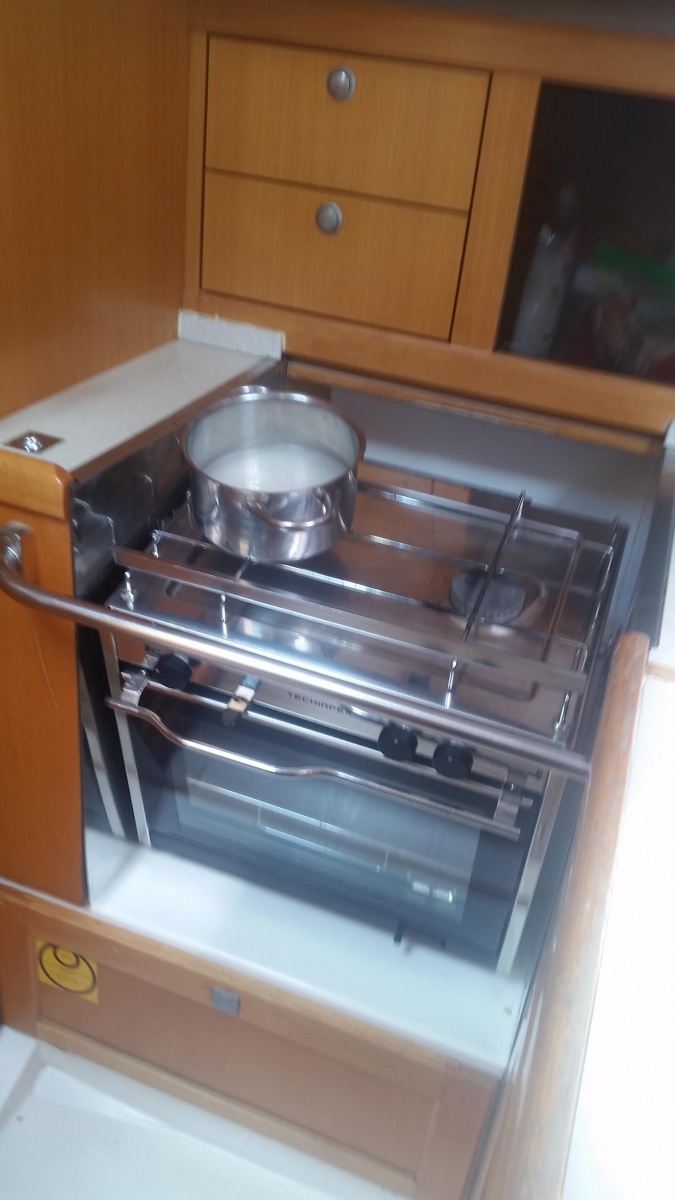 Cuisinière sur voilier