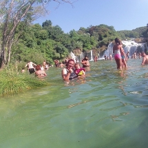 Cascades de Krka en Août