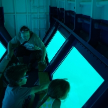 Vue en dessous du bateau