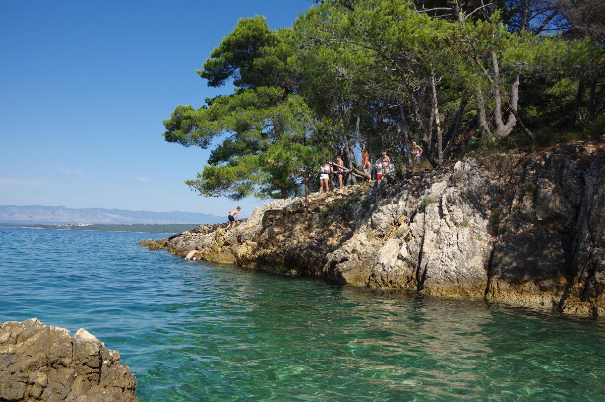 Belle crique en Croatie