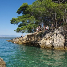 Belle crique en Croatie