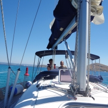 Notre famille sur un voilier en Croatie