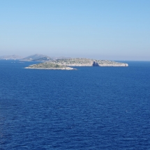 Vu sur les falaises en croatie