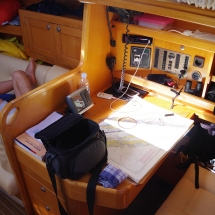 Le coin pour préparer le voyage avec gps