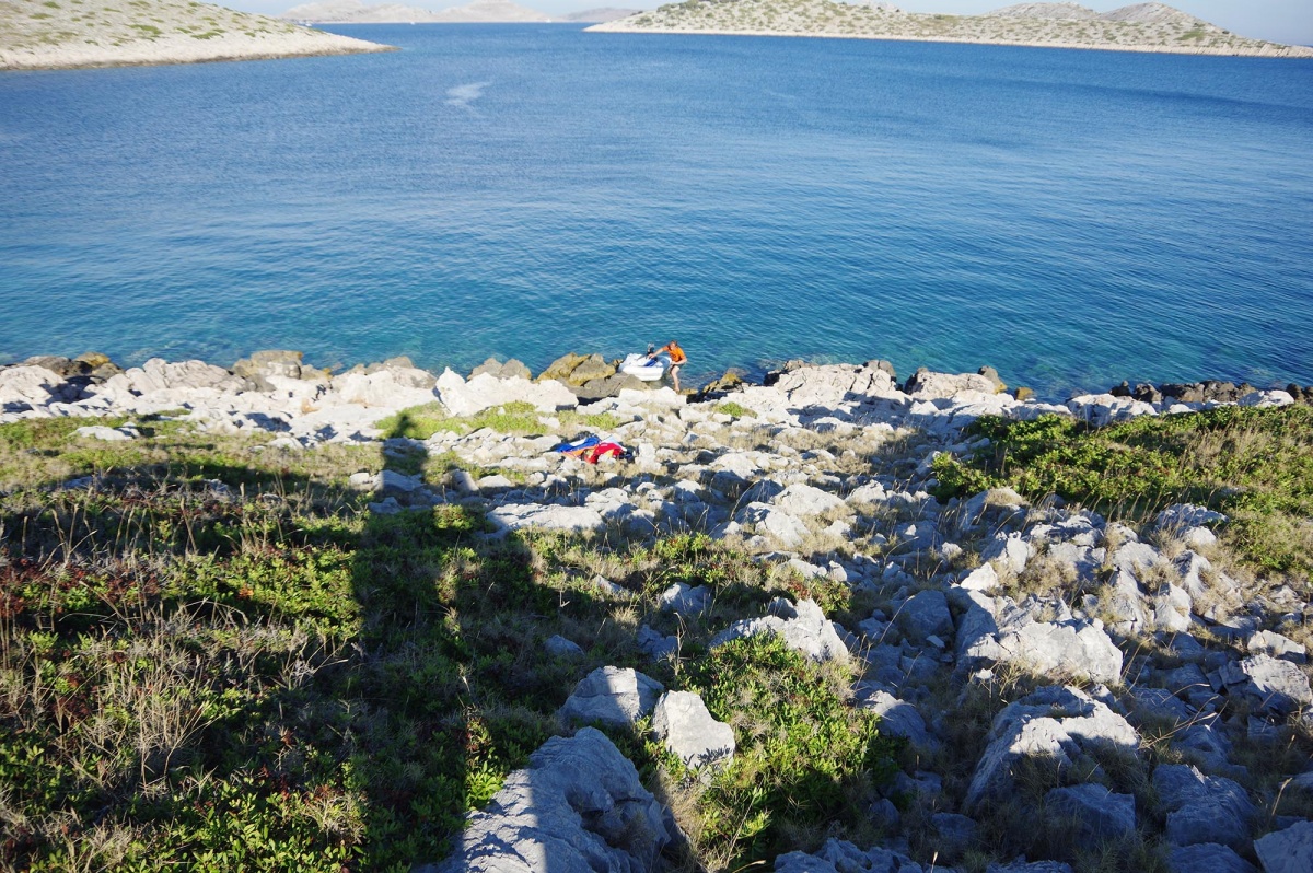 Escalade sur ile du parc de Kornati