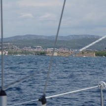 A l'entrée du canal pour aller à Sibenik
