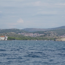 A l'entrée du canal pour aller à Sibenik