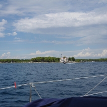A l'entrée du canal pour aller à Sibenik