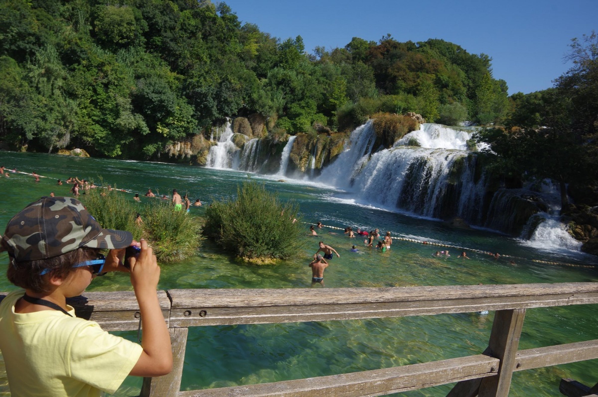 Liam notre photographe à Krka
