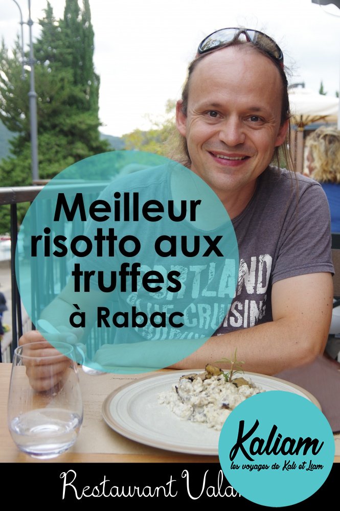 Meilleur risotto et cadre super moderne sur la terrasse de Valamar