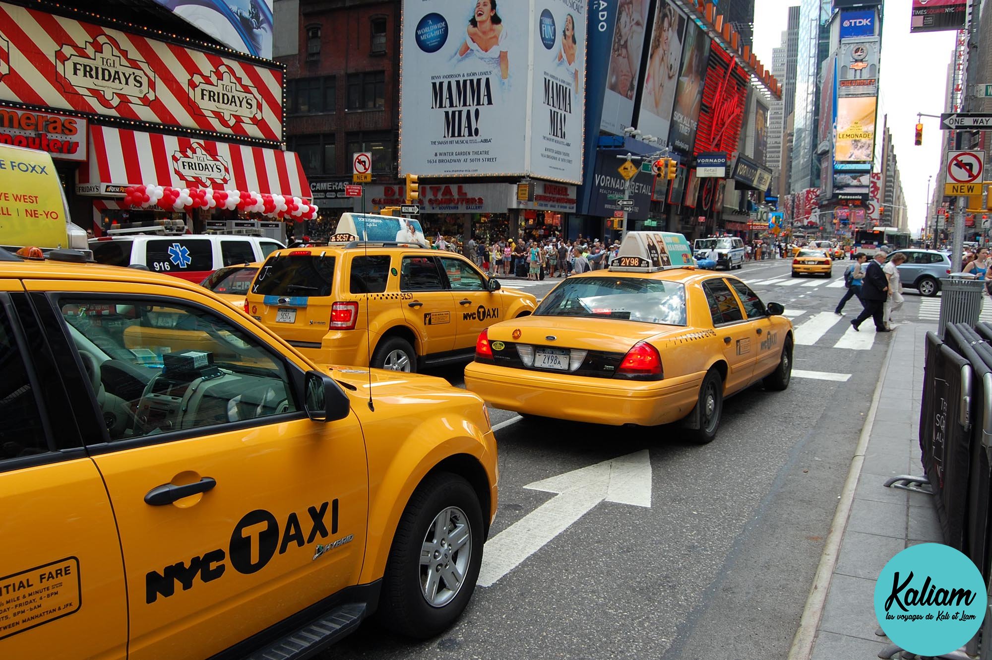 Les taxis jaunes de New York