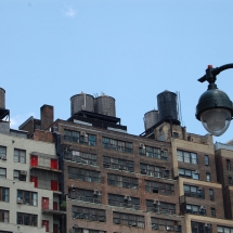 l'eau sur les toits de New York